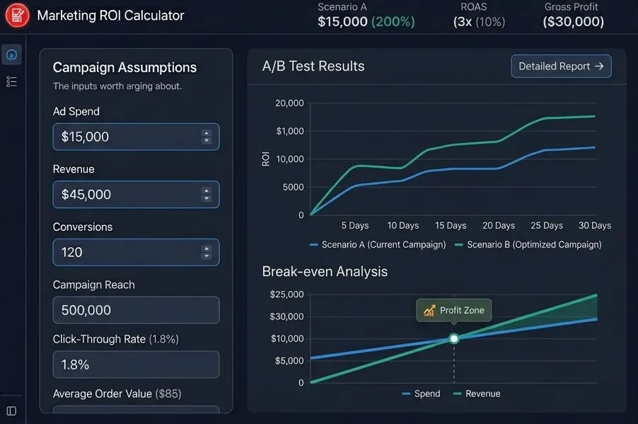 Marketing ROI Calculator gallery image