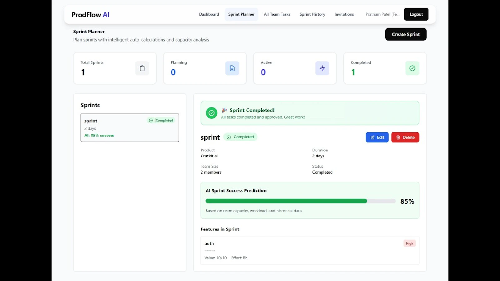 ProdFlow AI screenshot 1 (video preview)
