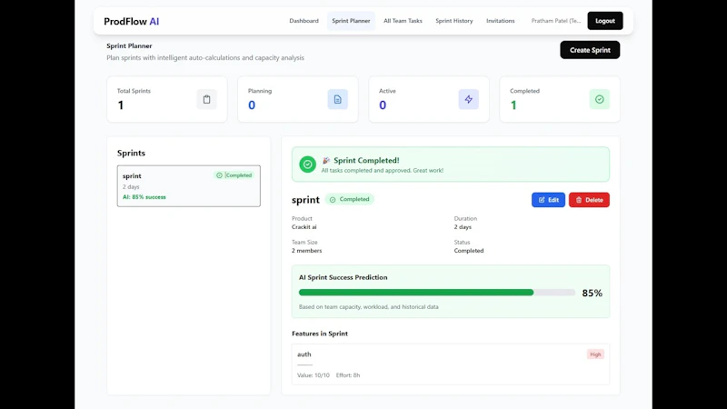 ProdFlow AI screenshot 1 (video preview)
