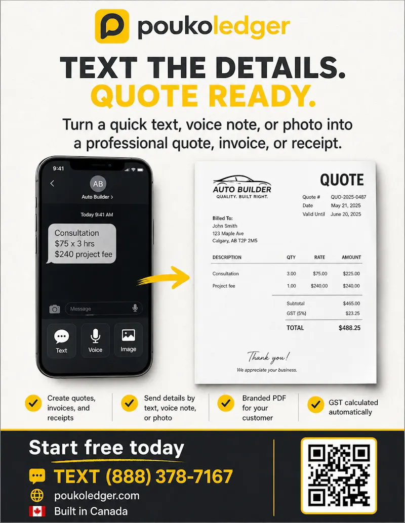 Get Invoices, quotes & receipts by text  screenshot 2