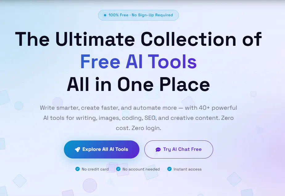 Free AI Tools Hub gallery image