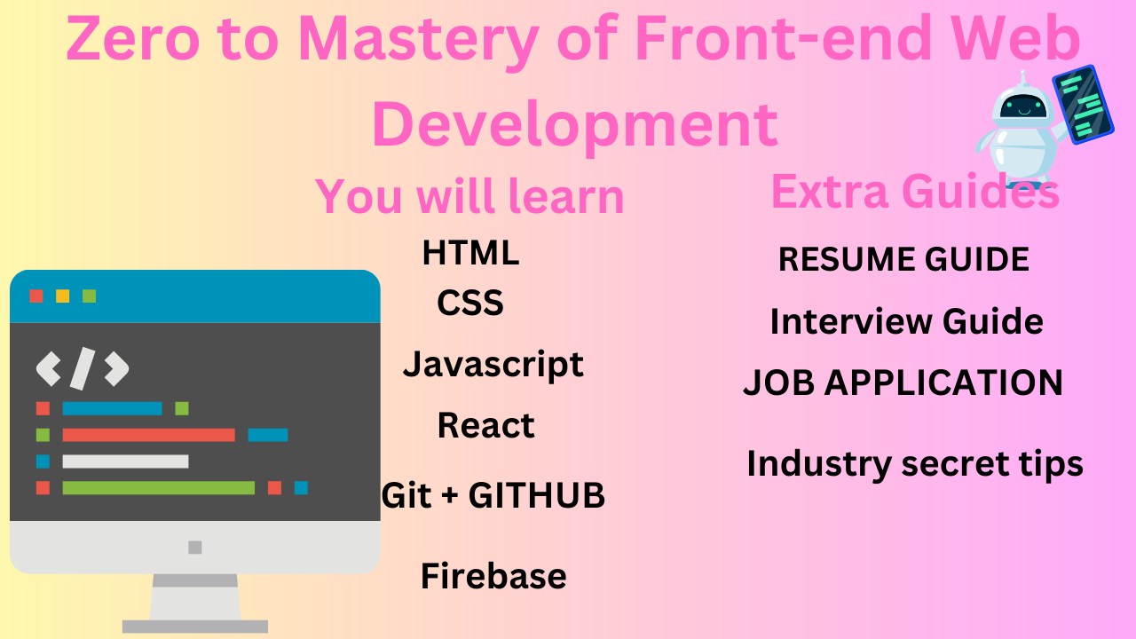 Frontend -Webentwicklung Voller Kurs