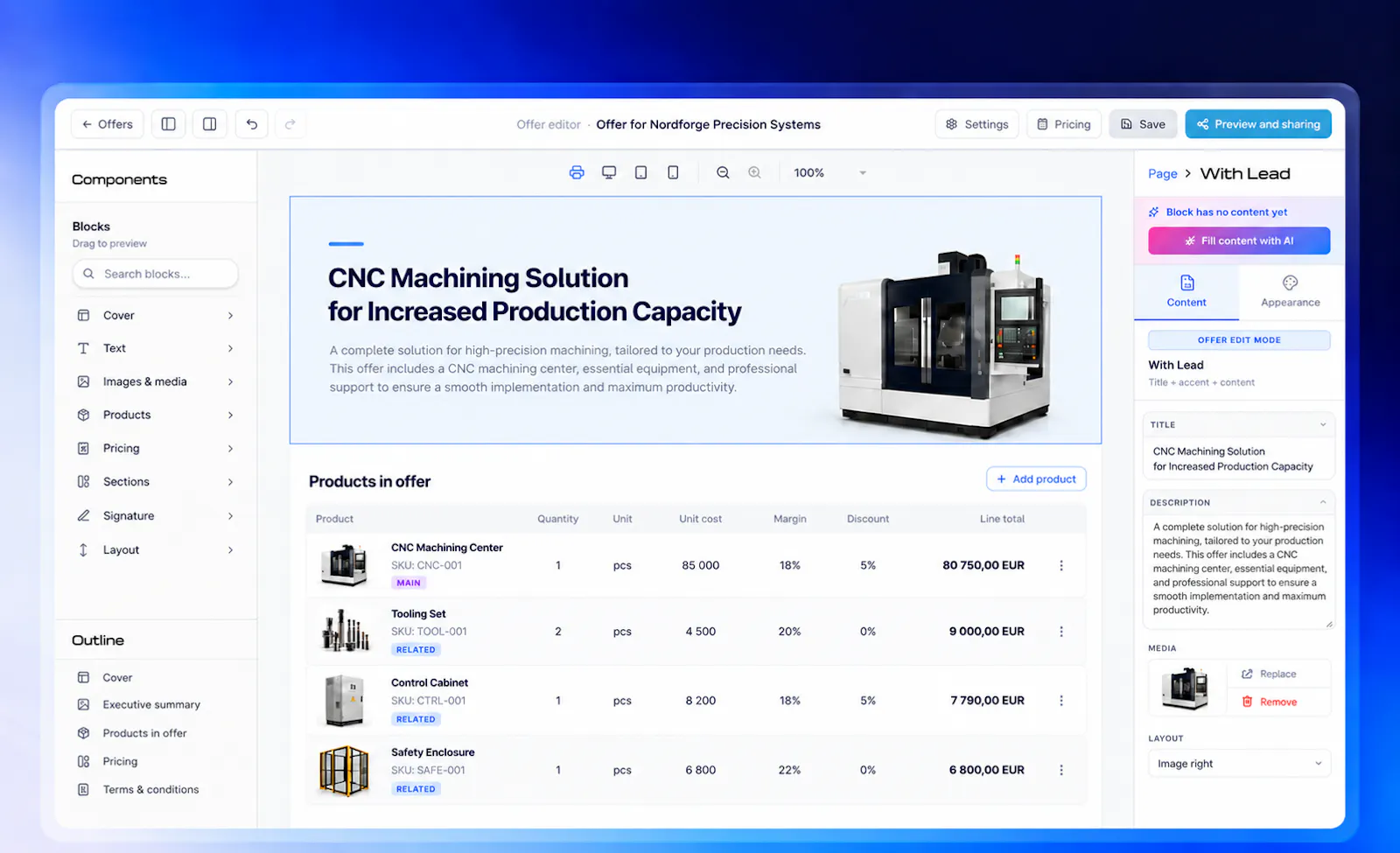 Dealumi: Data-Driven B2B Proposals screenshot 2