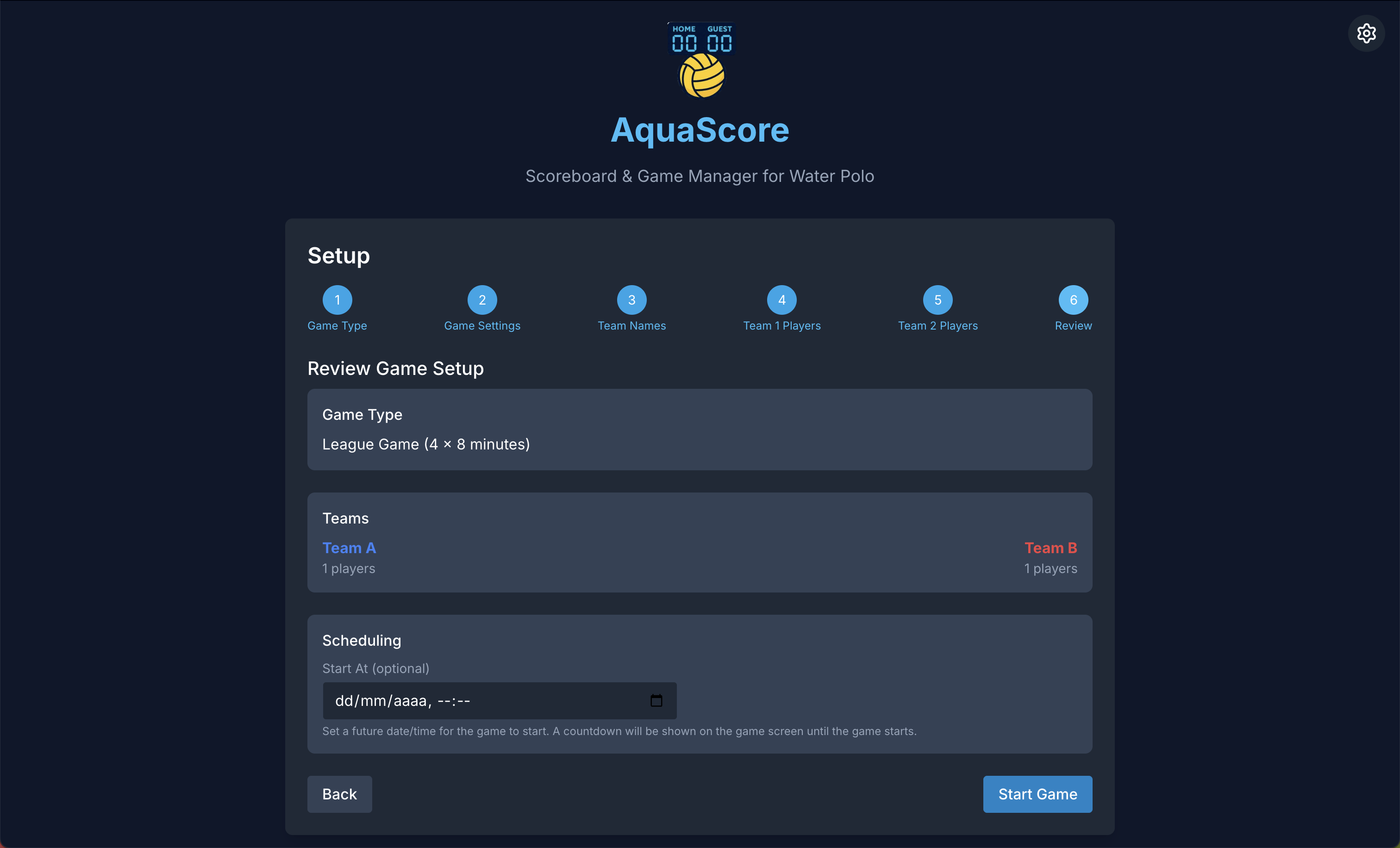 AquaScore screenshot 2