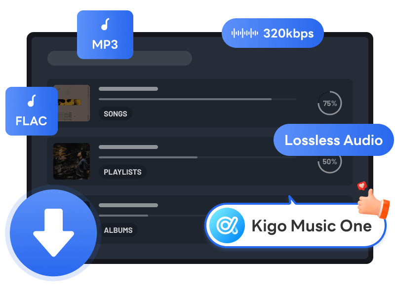 Kigo Spotify Converter - Main product screenshot demonstrating key features and user interface