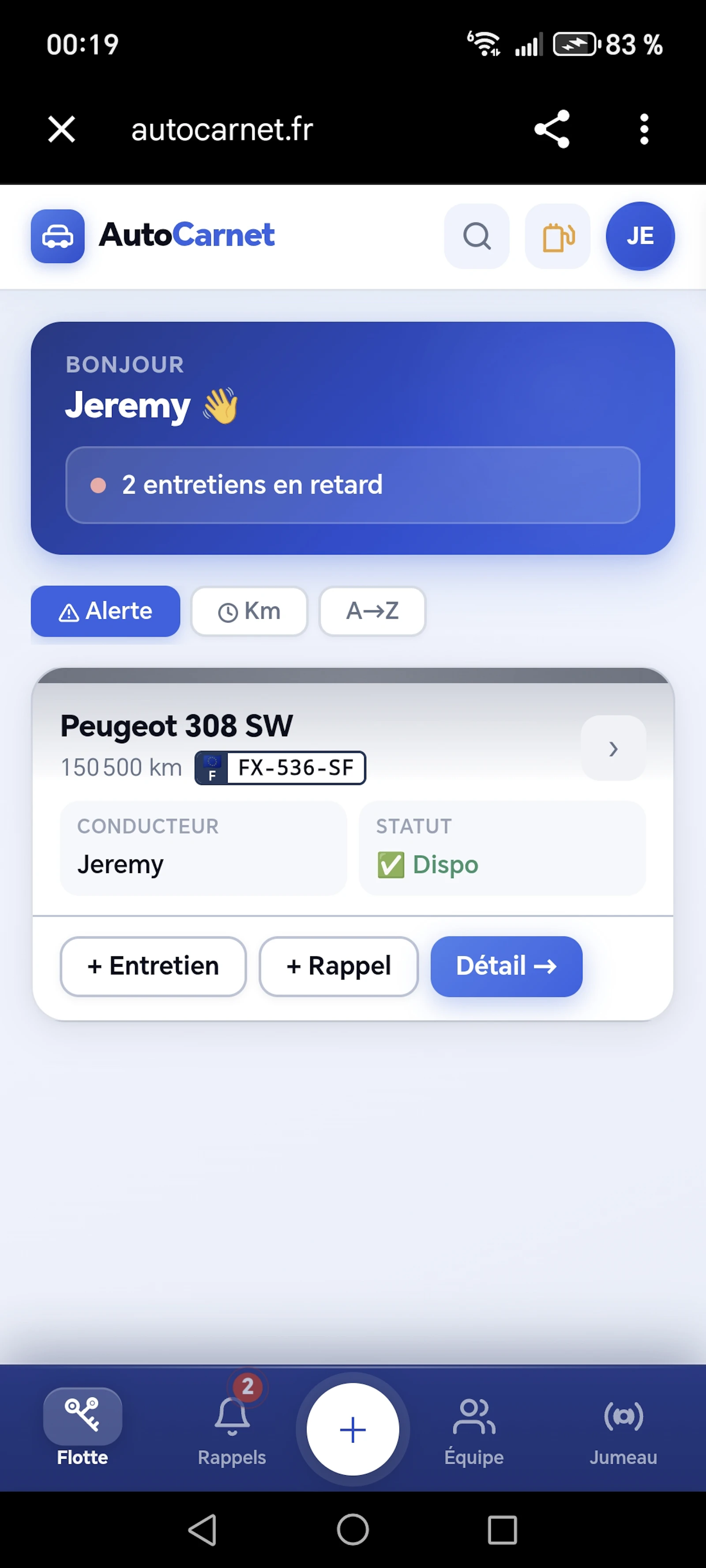 AutoCarnet screenshot 1