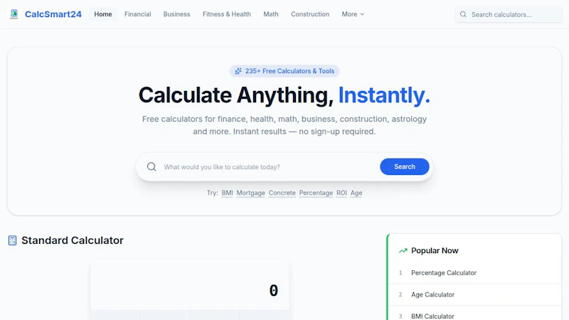 CalcSmart24  screenshot 1