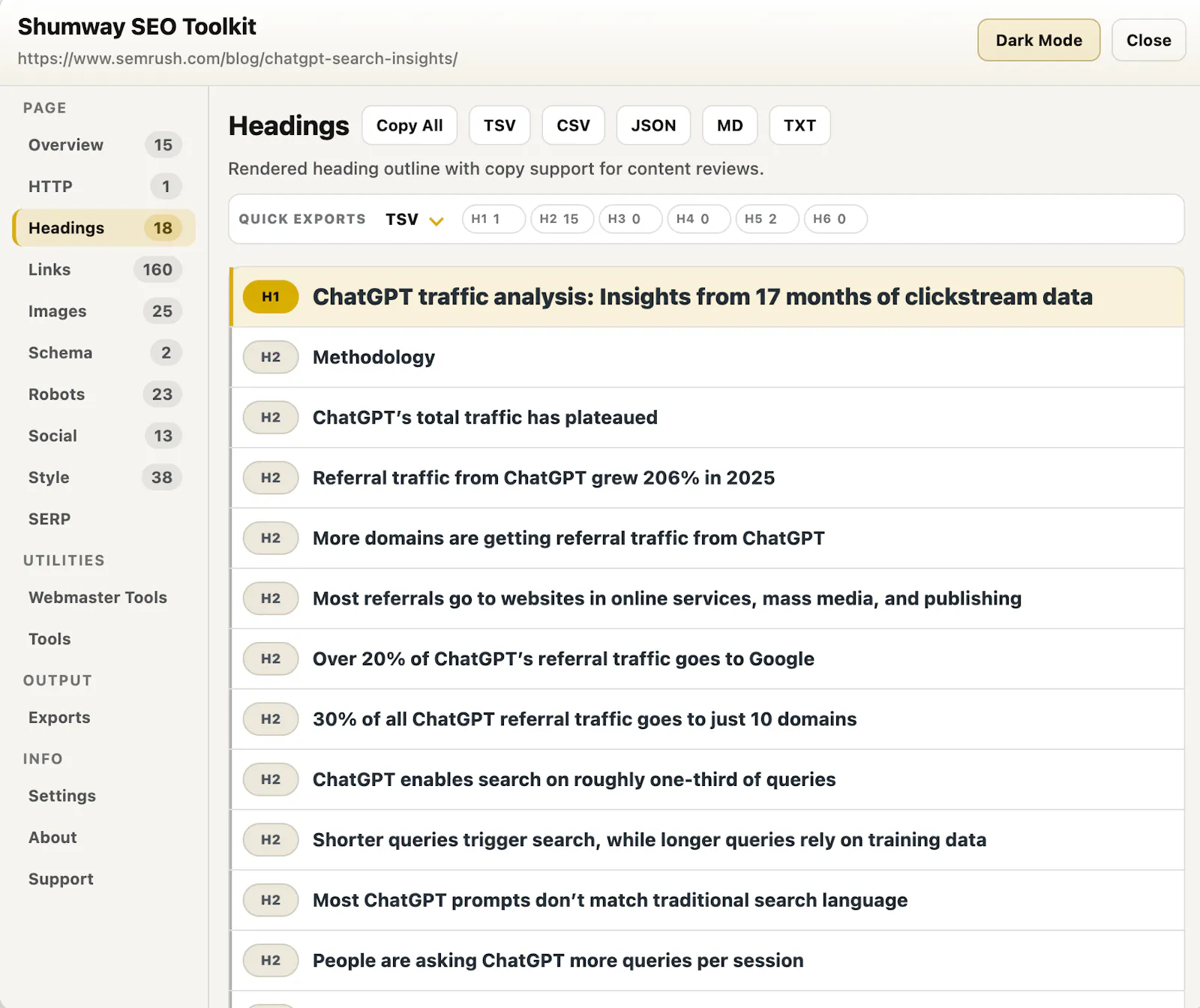Shumway SEO Toolkit screenshot 4