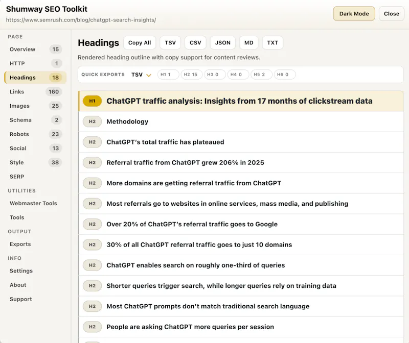Shumway SEO Toolkit screenshot 4