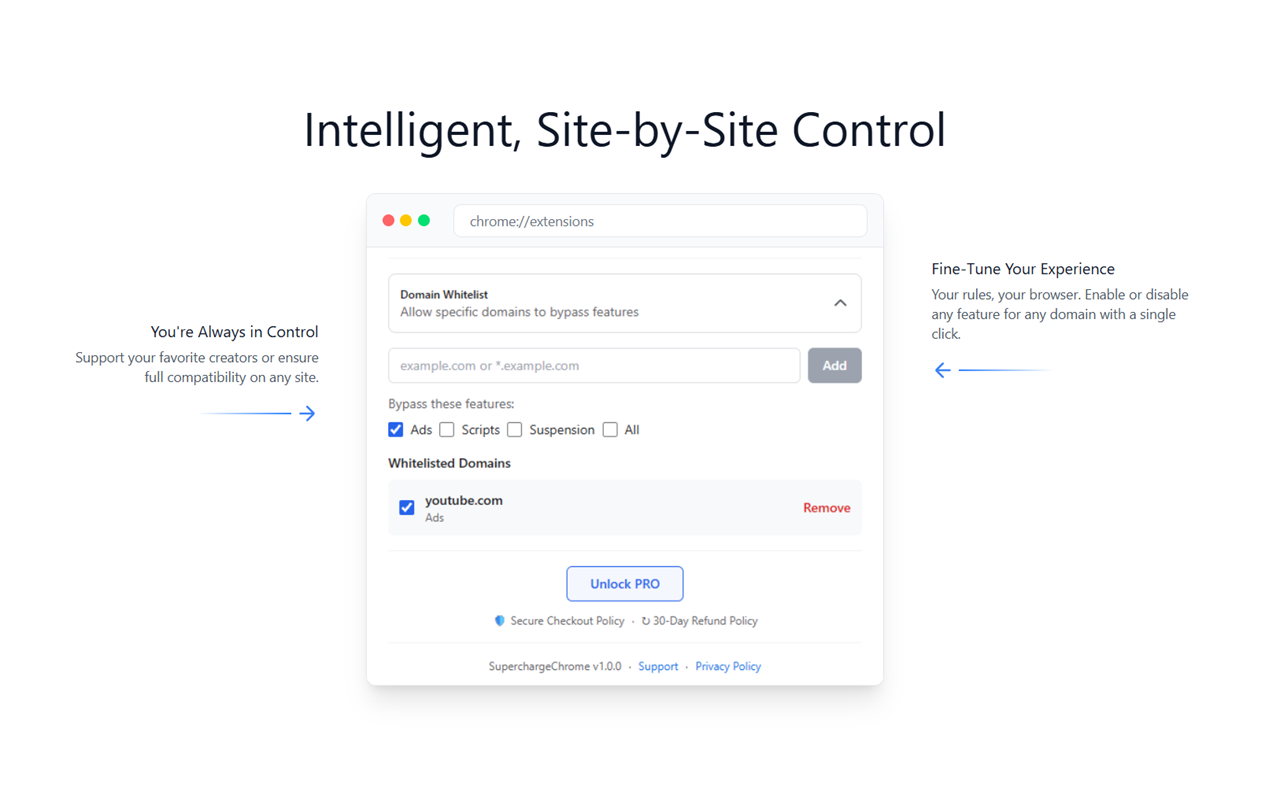 SuperchargeBrowser - Screenshot 3 showing product features and functionality