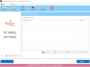 Regain Outlook PST Merger gallery image