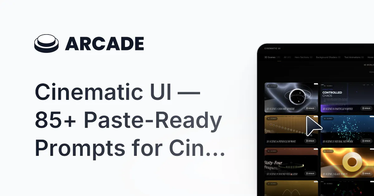 Cinematic UI gallery image
