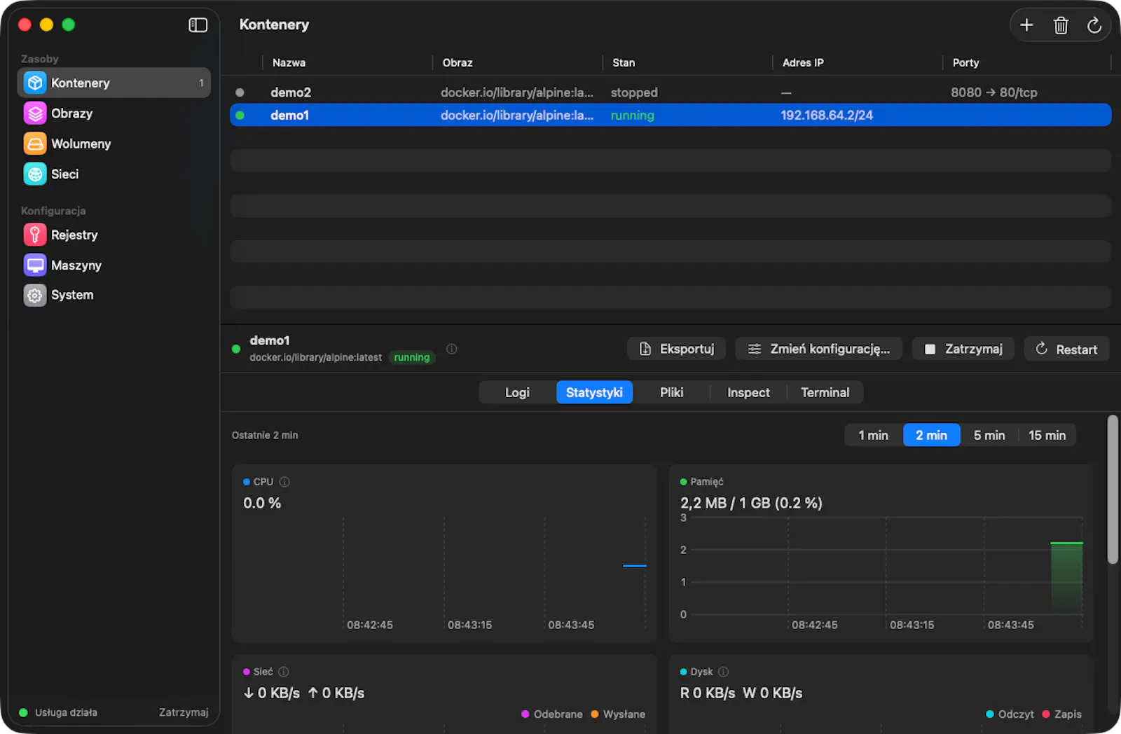 Container Desktop screenshot 2