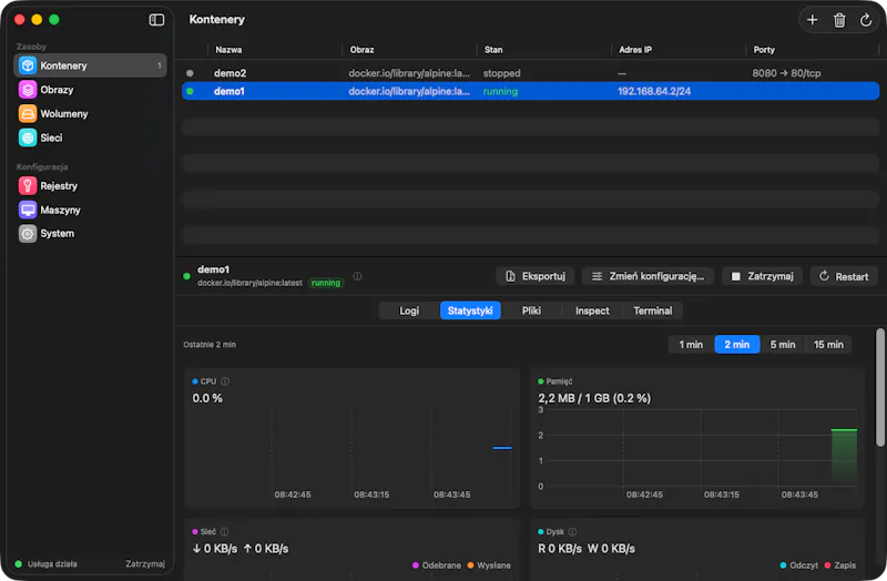Container Desktop screenshot 2