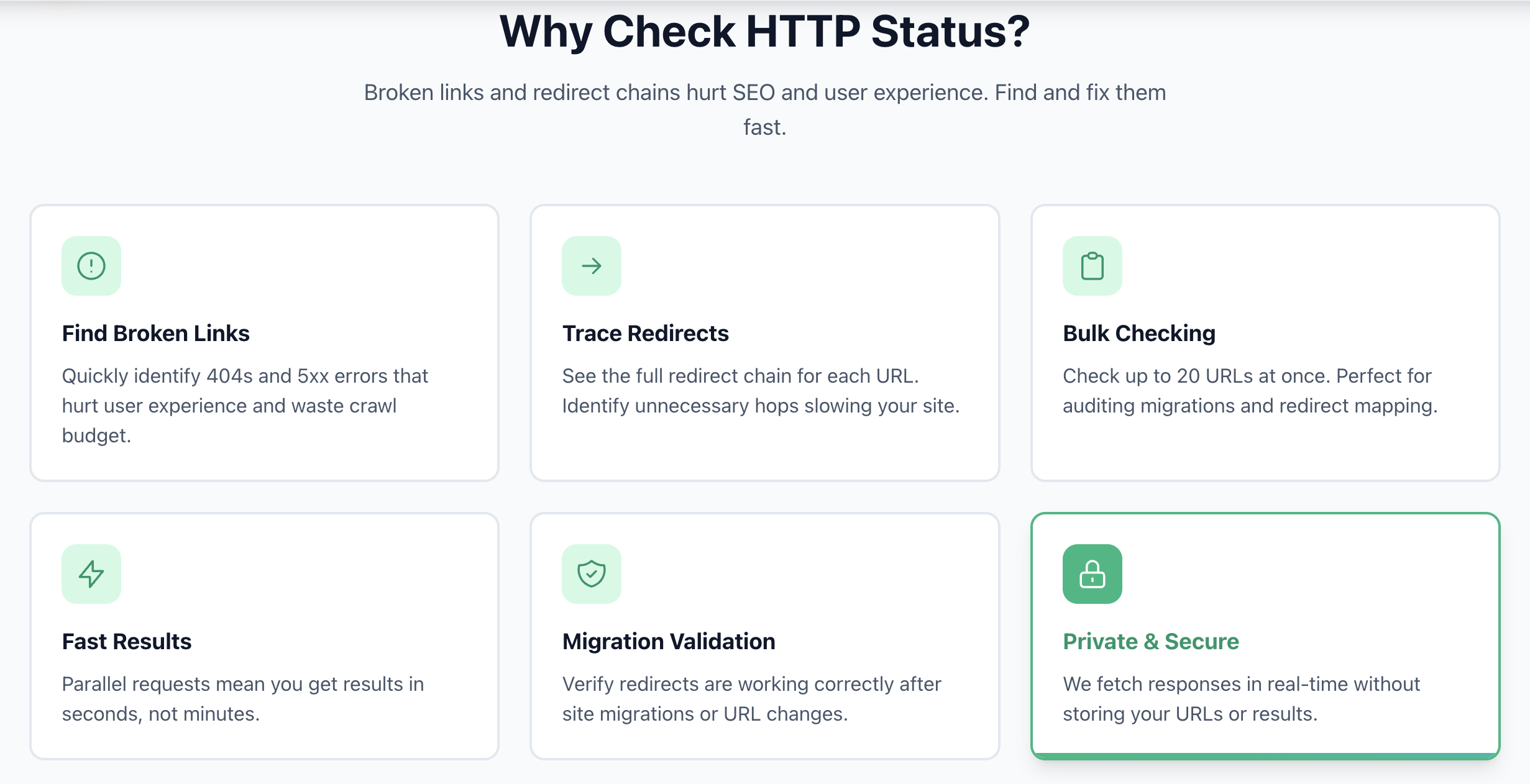 HTTP Status Checker - Screenshot 5 showing product features and functionality