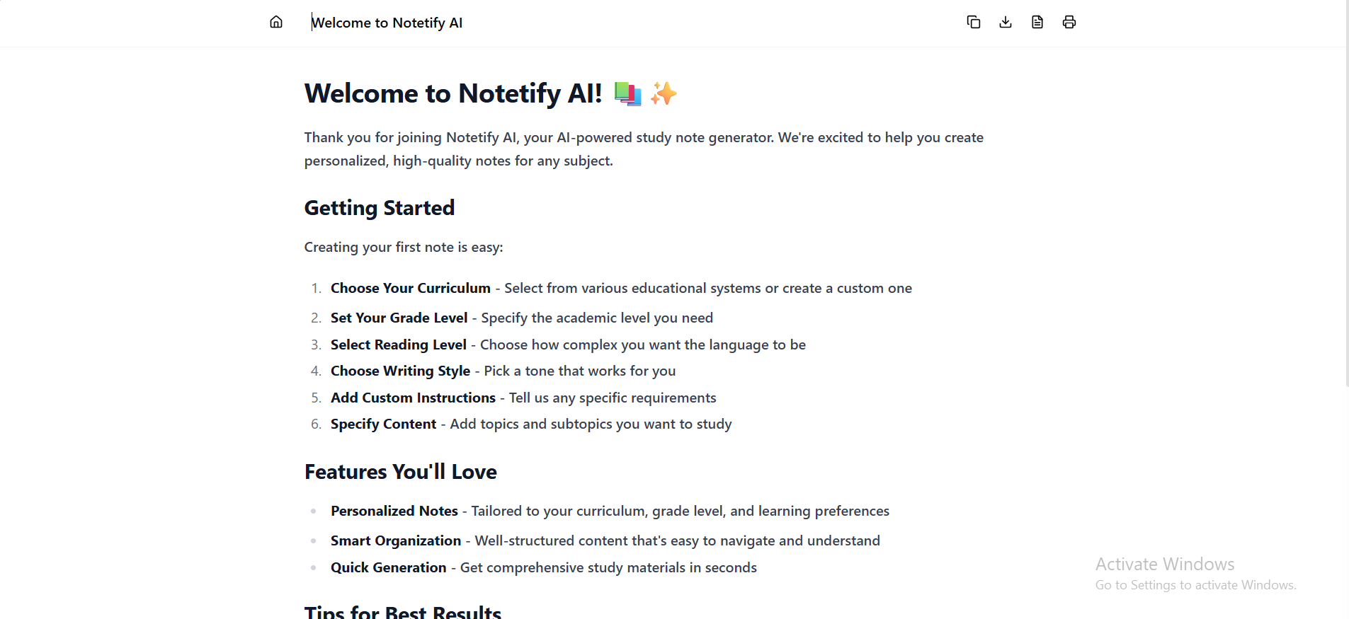 Notetify AI gallery image