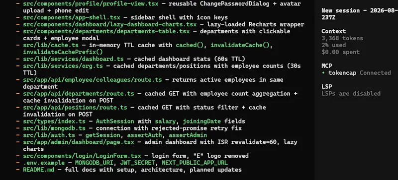 TokenCap screenshot 1