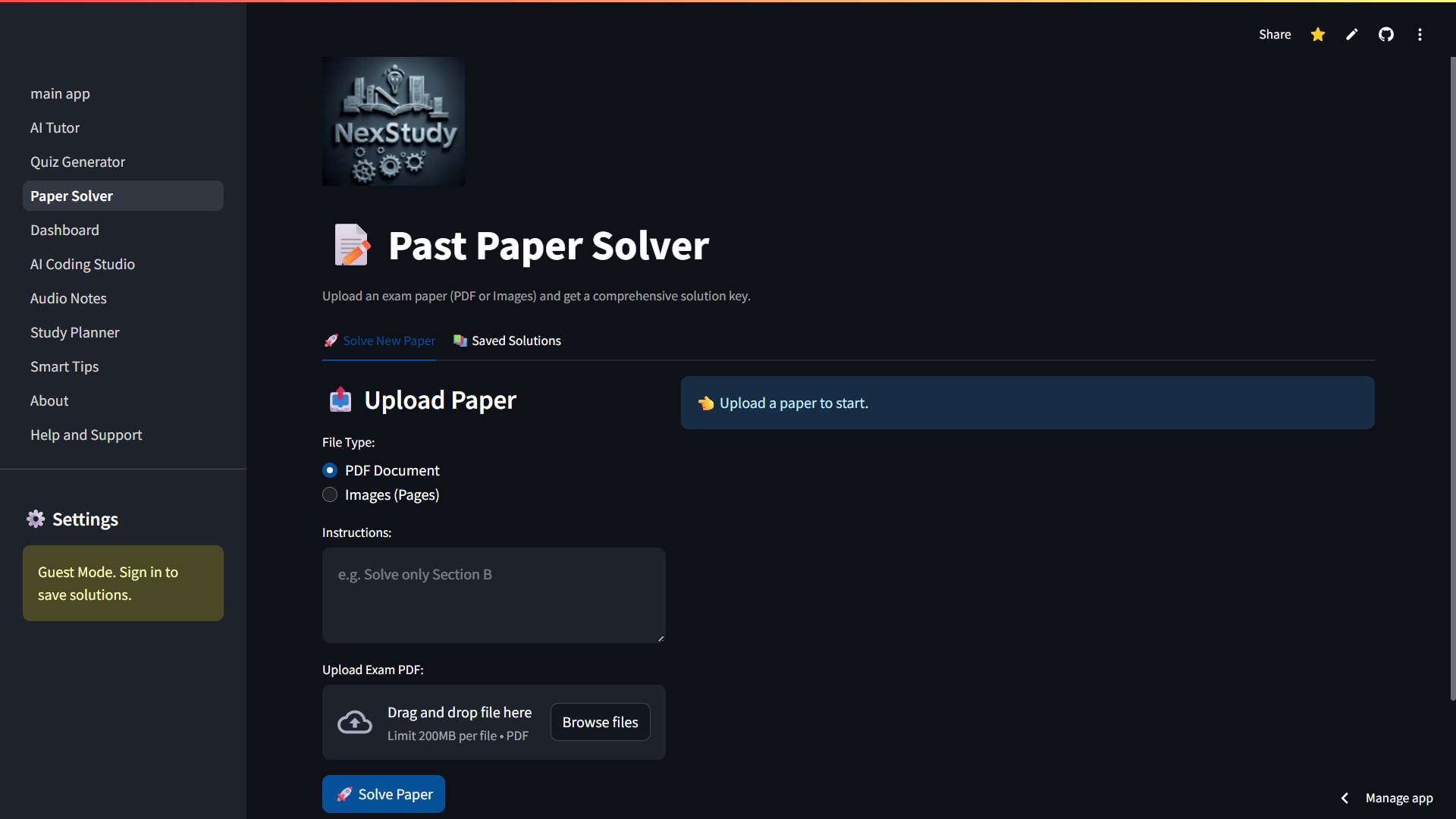 NexStudy - Screenshot 3 showing product features and functionality