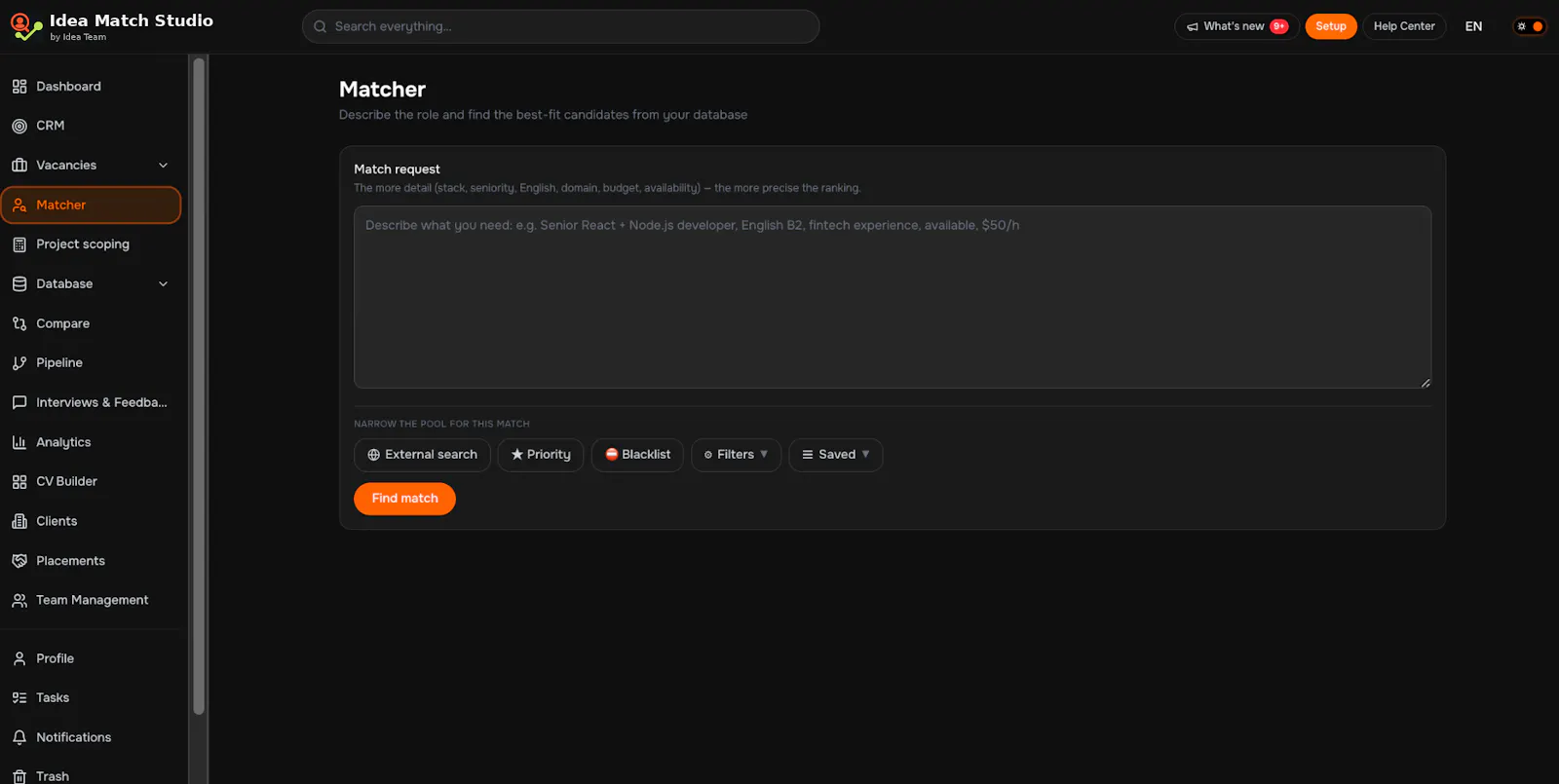 Idea Match Studio screenshot 1
