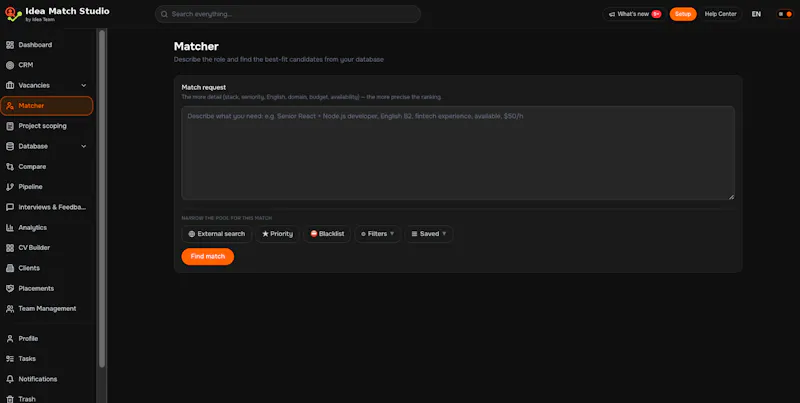 Idea Match Studio screenshot 1