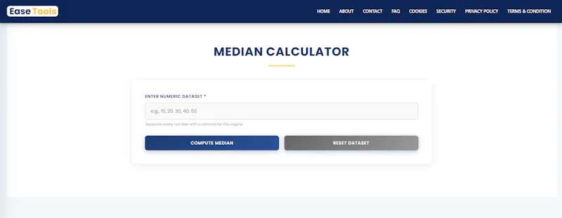 Median Calculator screenshot 1