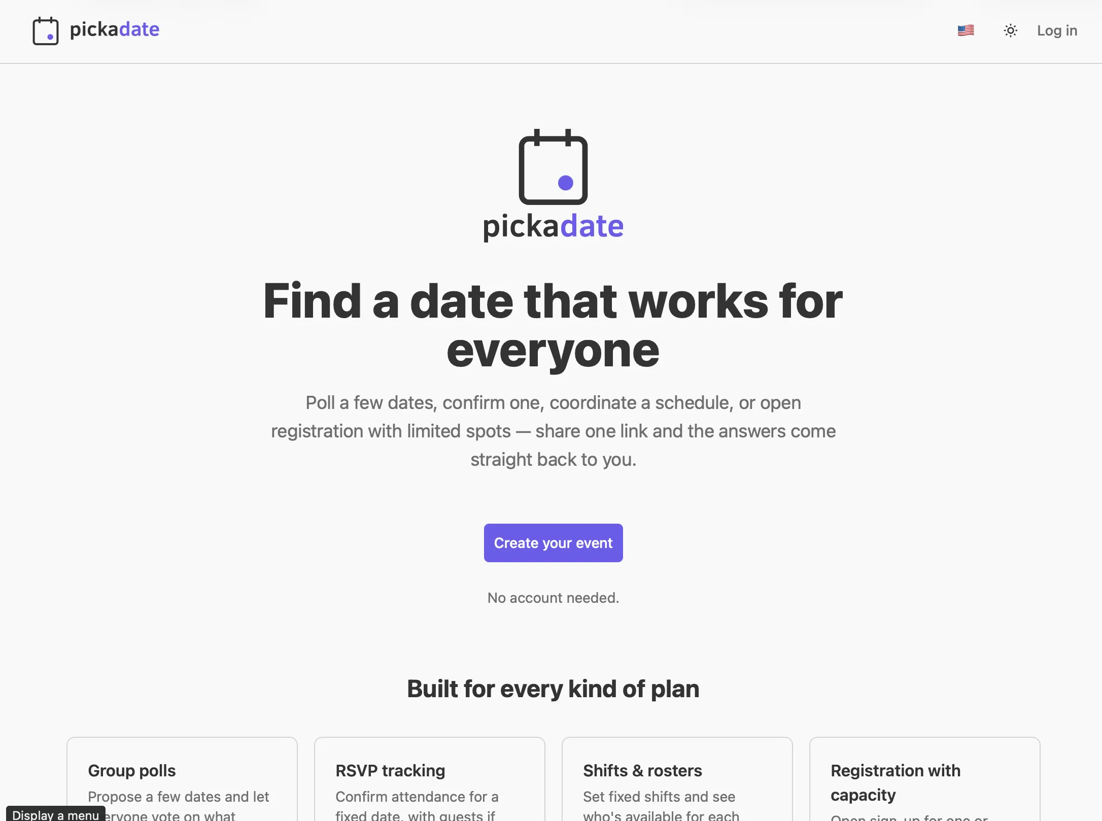Pickadate gallery image