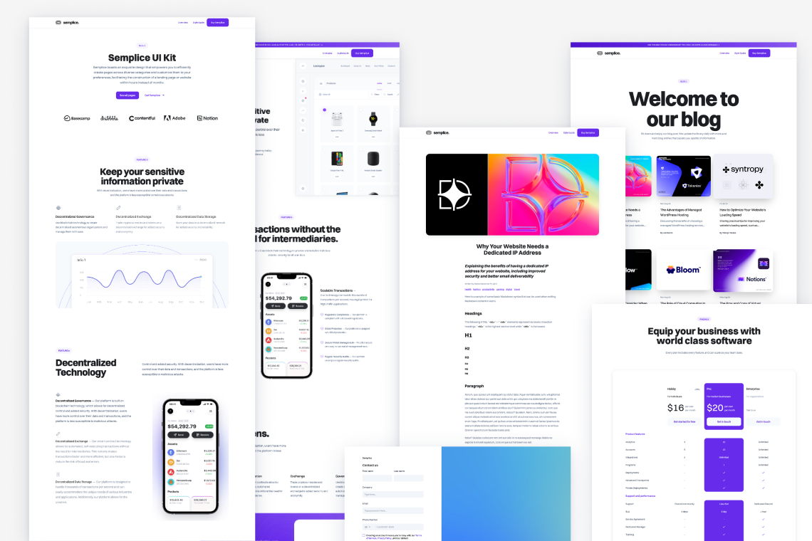 Kit di interfaccia utente semplice - Un tema multipage realizzato con Astro, Tailwind CSS e MDX media 1