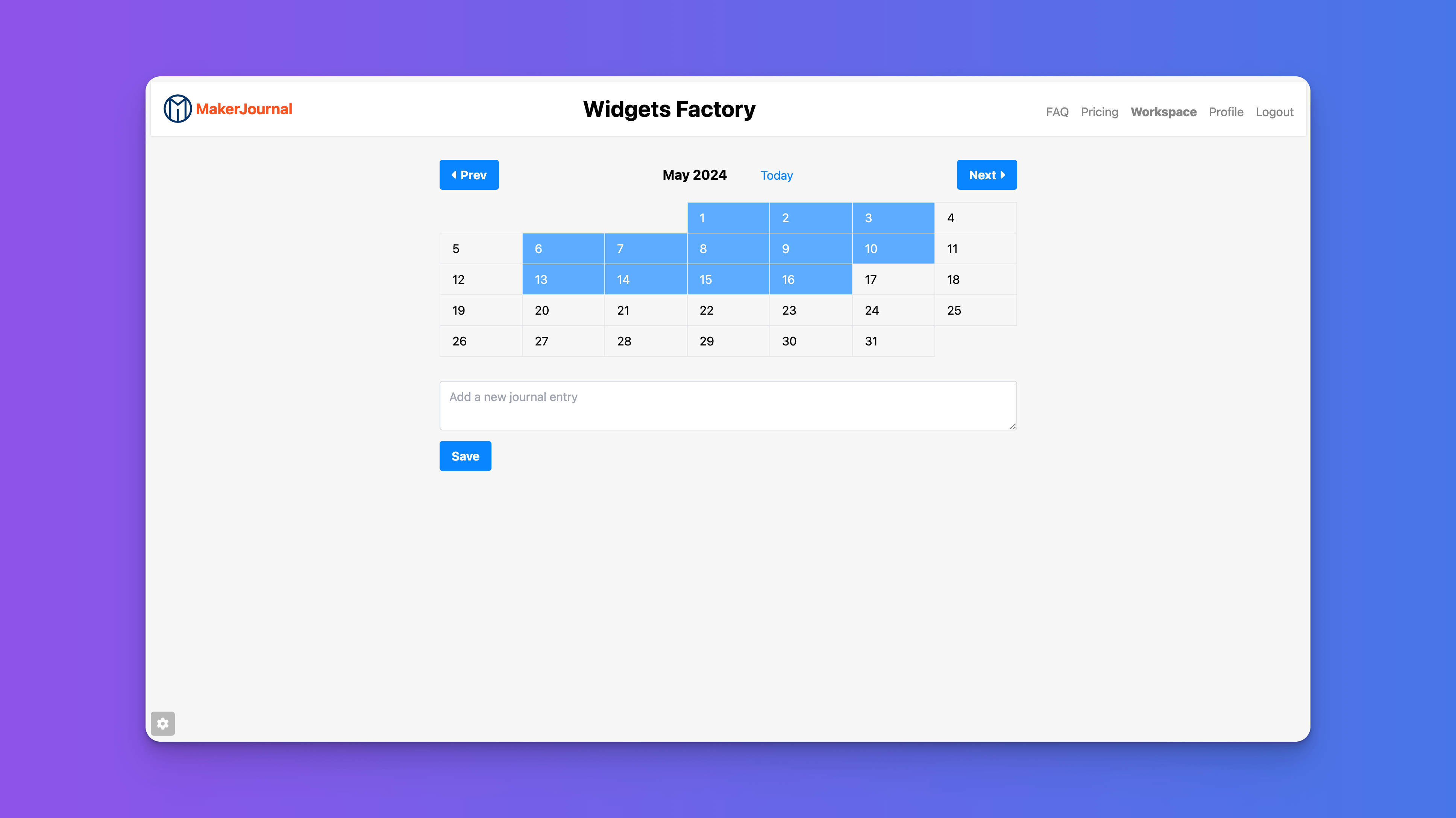 MakerJournal gallery image