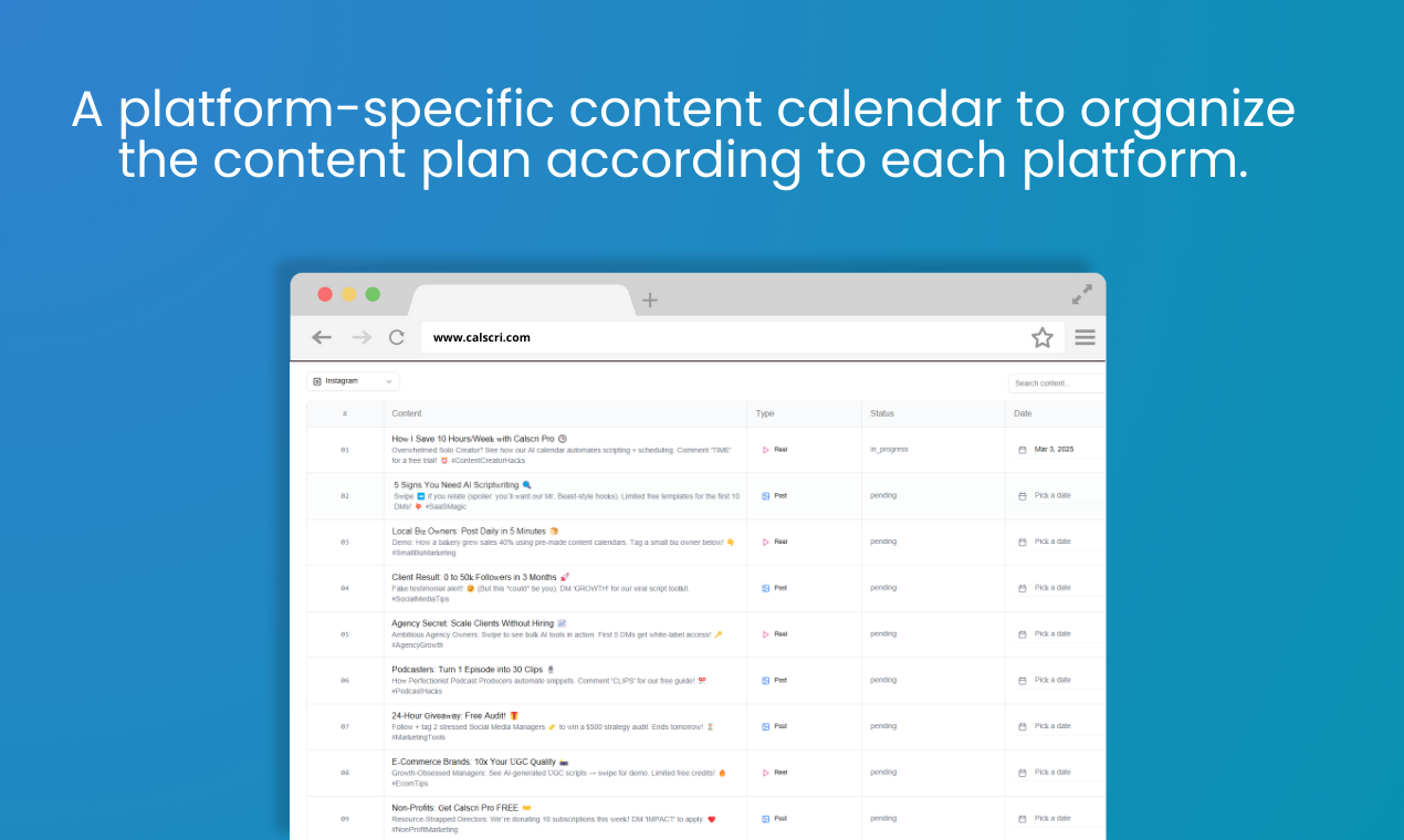 CalScri gallery image