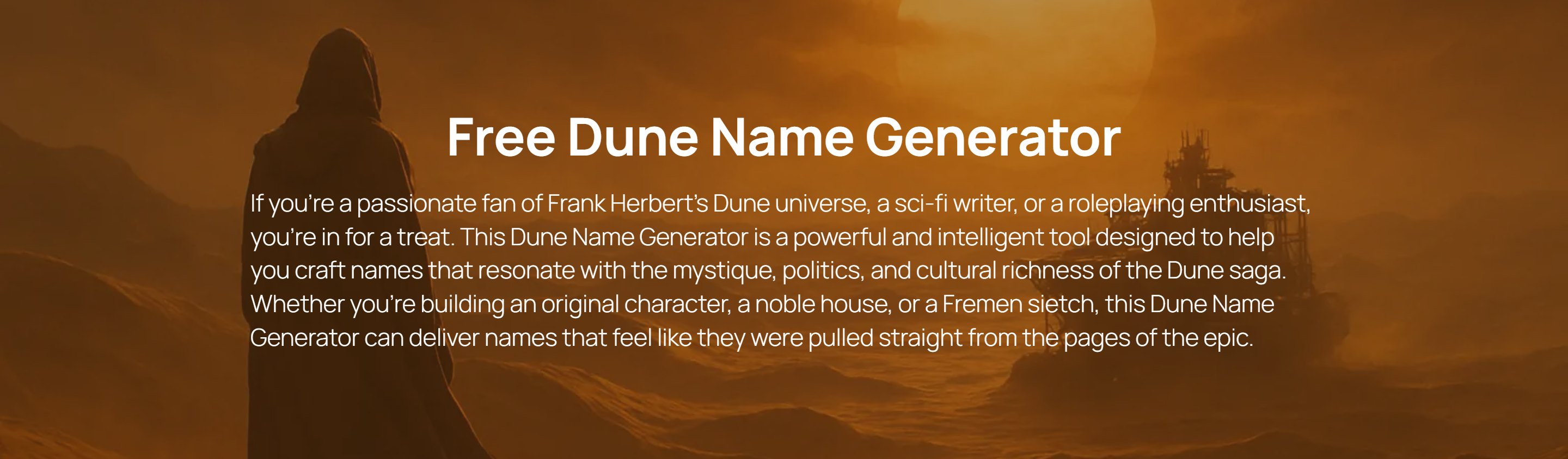 Dune Name Generator gallery image