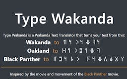 Type Wakanda media 3