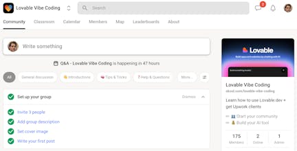 Lovable Vibe Coding Skool Community gallery image