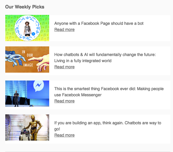 The Messenger – Weekly newsletter on chatbots & messengers gallery image