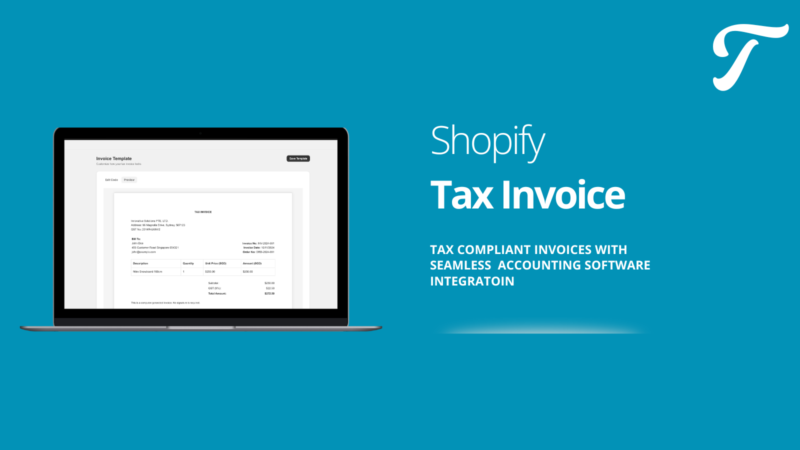 Indisnw: Tax Invoice logo