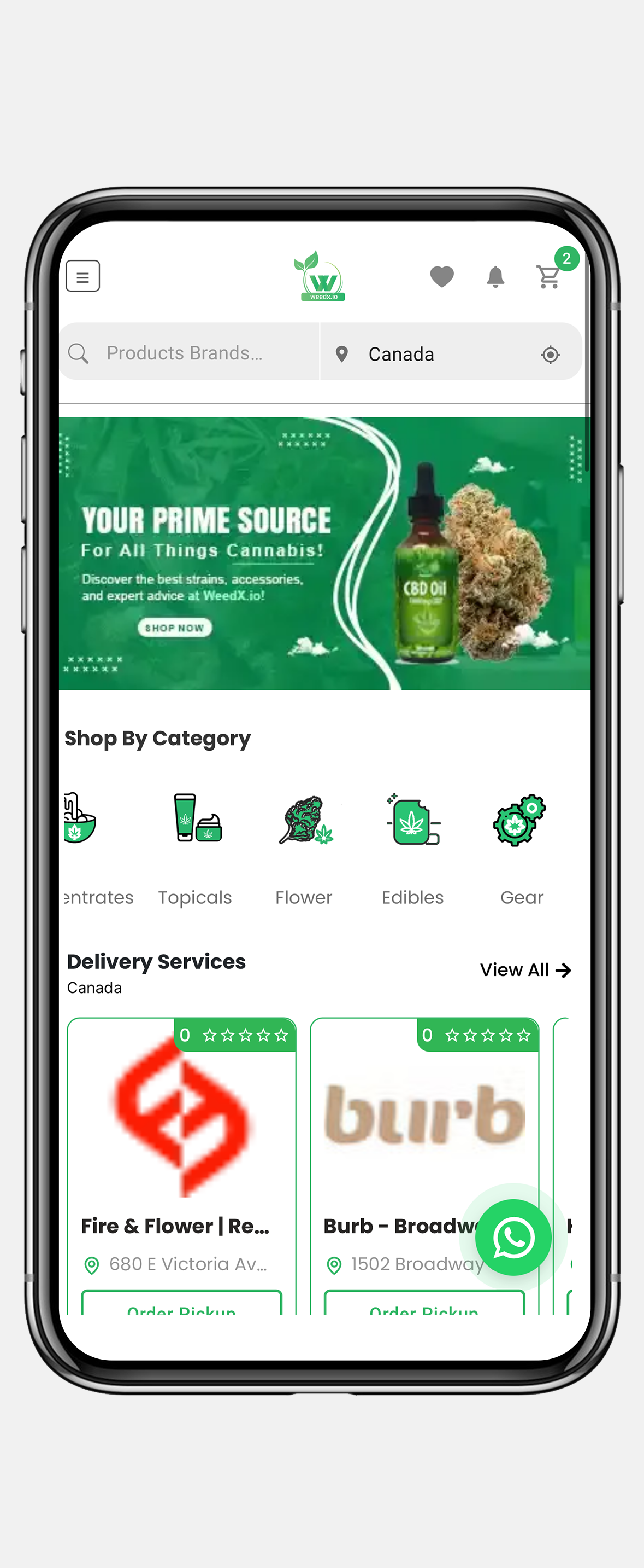 Media weedx.io - Cari dispensari, penghantaran, dan jenama ganja berhampiran anda 5
