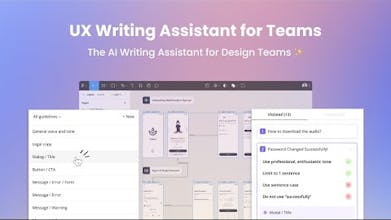 Assistente di Scrittura UX per Teams, immagine del prodotto che mostra uno strumento dal design elegante e moderno con integrazione di intelligenza artificiale.