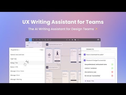 UX Writing Assistant for Teams