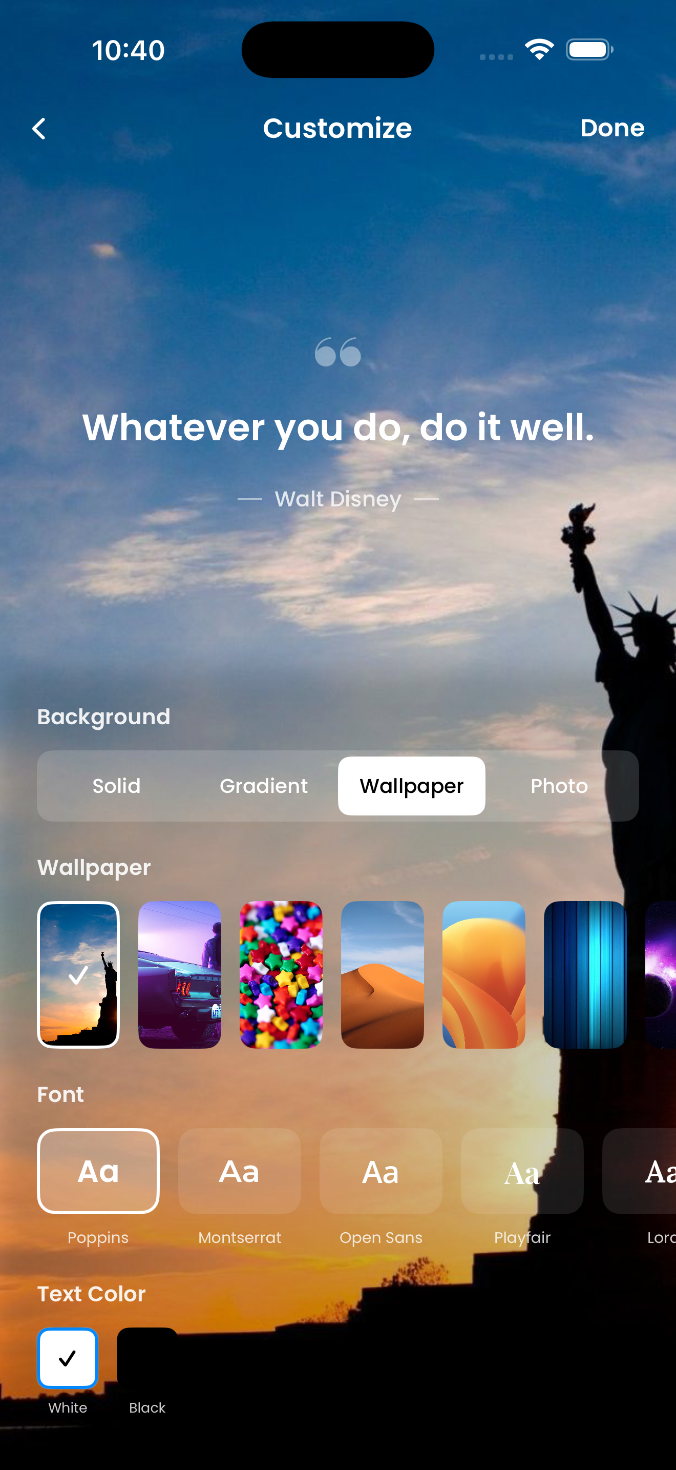 Motivium: Daily Motivation - Main product screenshot demonstrating key features and user interface