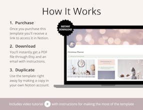 Christmas Planner Notion Template gallery image