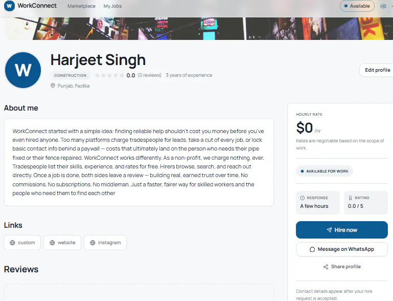 WorkConnect — Find Skilled Tradespeople gallery image