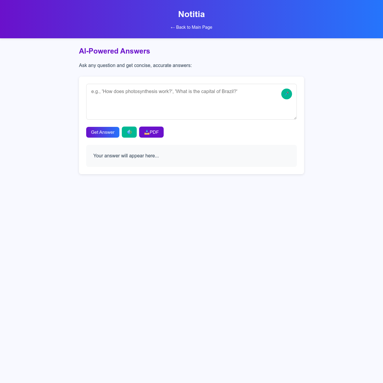 Notitia - Notitia: Speak Fast. Solve Smart. Know Instantly. No Noise. media 8