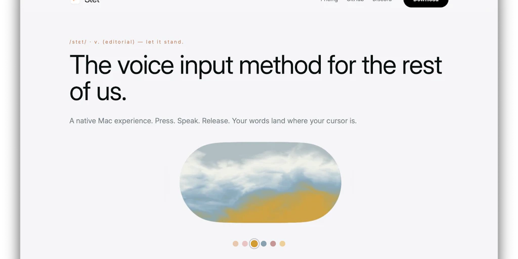 Stet:聽起來像你本人而非 AI 的智慧開源聽寫工具