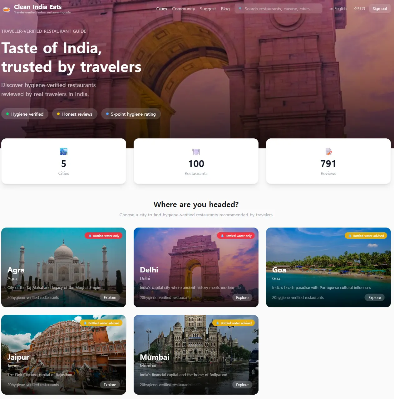 TravelerEats のプロダクトバナー