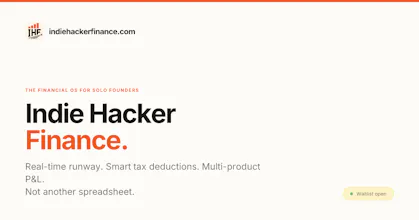 Indie Hacker Finance gallery image