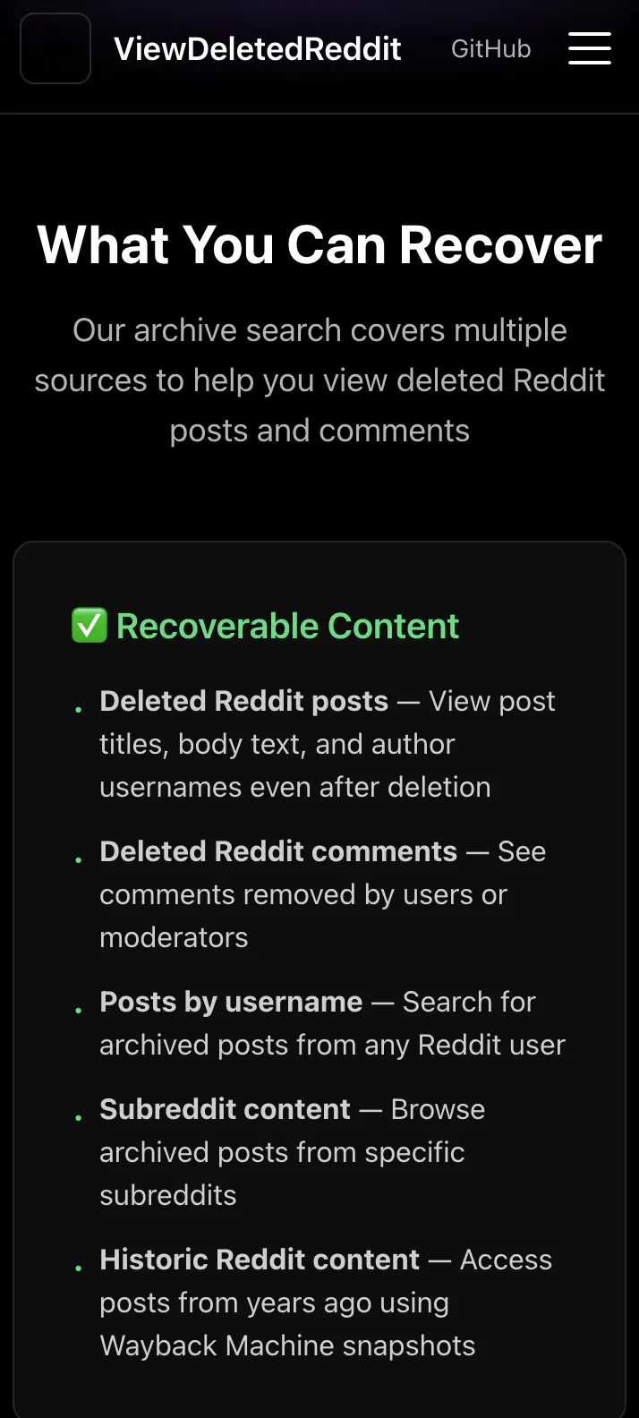 View Deleted Reddit gallery image