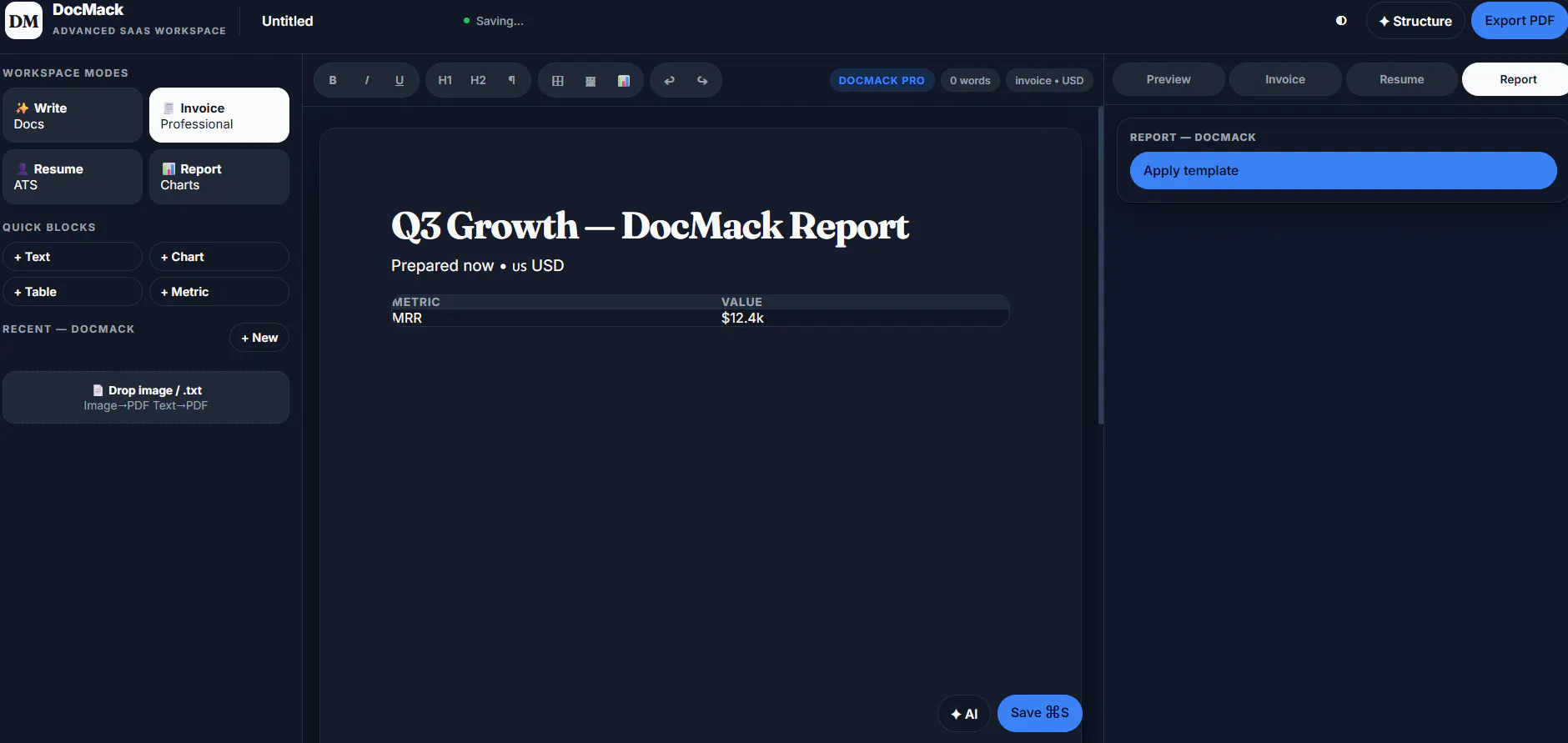 DocMack — Advanced SaaS Workspace gallery image