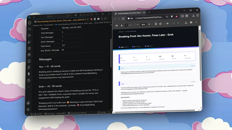 Inkfold - AI Chat Exporter screenshot 1