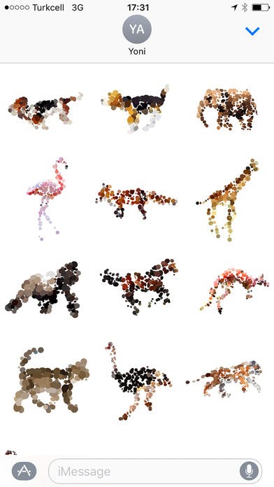 Animated animals iMessage stickers media 3