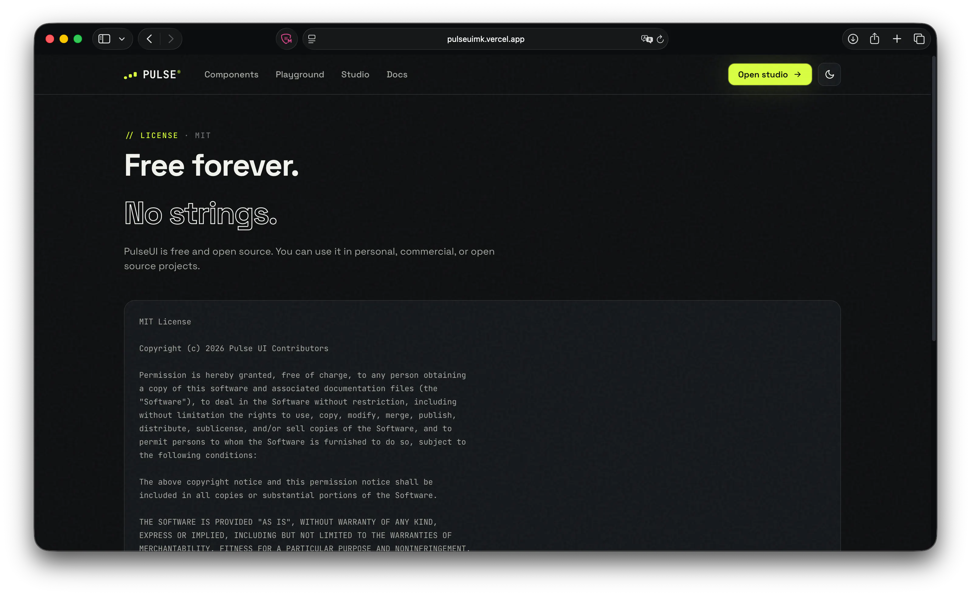 PULSE — premium SwiftUI components gallery image