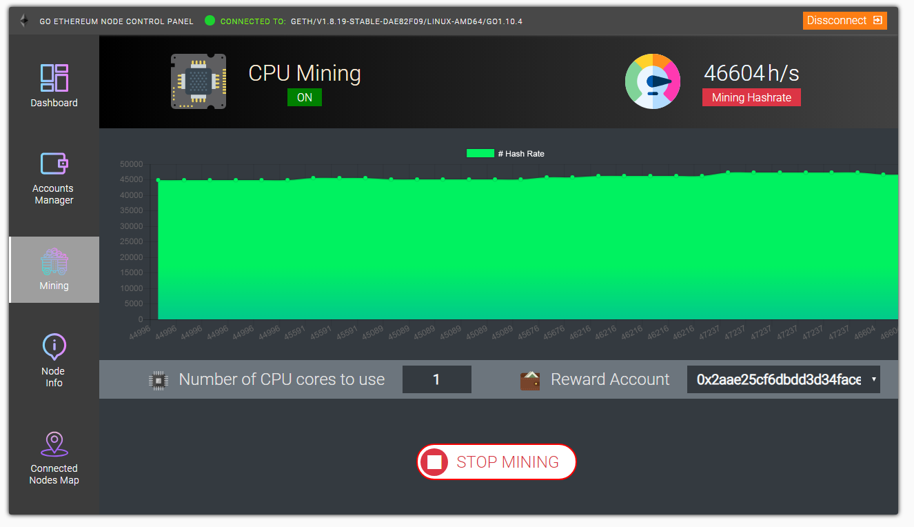 GethDesk v 1.0 beta for Ethereum Geth Go console client. gallery image